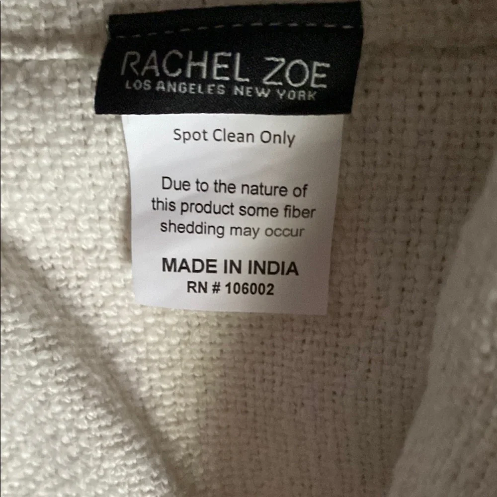 Rachel Zoe Strawberry Throw Blanket - Cream with Red & Green